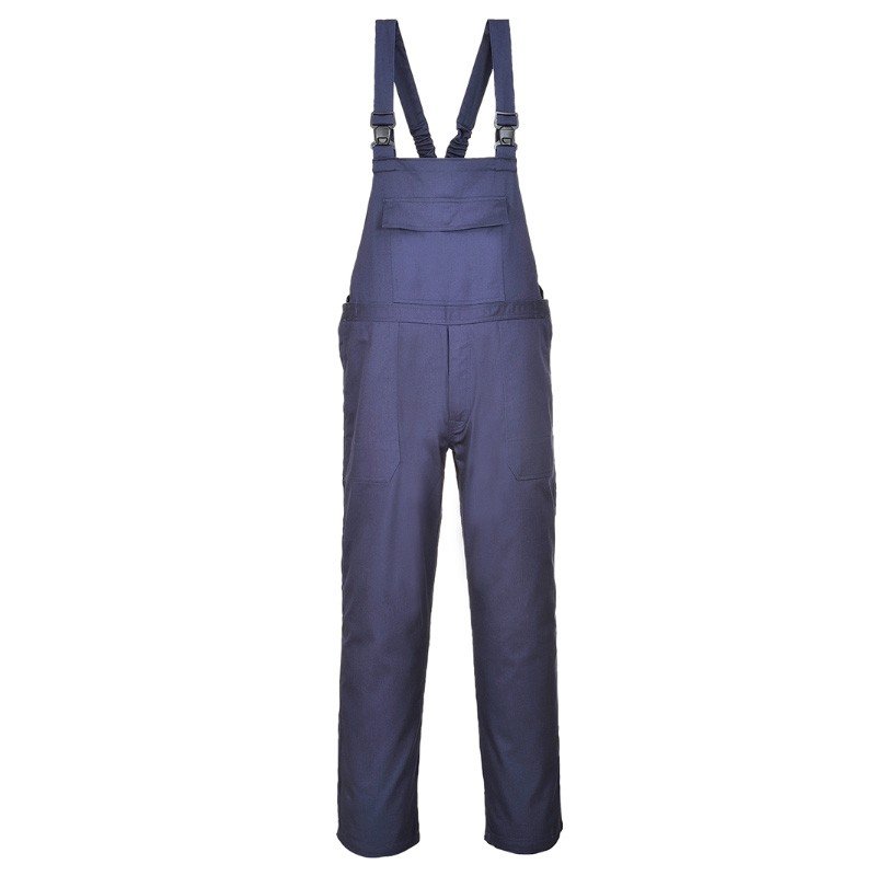 Pantalon cu pieptar Bizflame Pro - bleumarin - sudor, multinorm